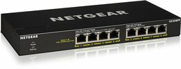 Netgear GS308PP-100EUS | Unmanaged Switch | 8 Poorten | Gigabit Ethernet (10/100/1000 Mbps) | PoE+ (83W) | FlexPoE | Zwart