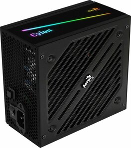 Aerocool PSU Cylon 500W RGB 80 PLUS Soft, black, flat cables