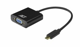 ACT AC7300 | USB-C naar VGA Adapter | 0,15 m | Zwart