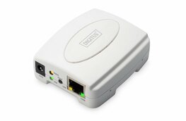 Digitus DN-13003-2 Print Server | 1x USB 2.0 | 1x RJ45 10/100 Mbps | TCP/IP, IPX/SPX, NetBEUI, AppleTalk