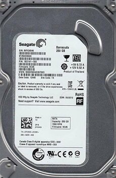 Seagate HDD 3.5" | 250GB SATA III | 7200RPM | PULLED