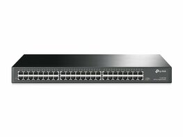 TP-Link TL-SG1048 | Unmanaged Switch | 48 Poorten | Gigabit Ethernet (10/100/1000 Mbps) | 96 Gbps Switchingcapaciteit | 1U Rackmount | Zwart