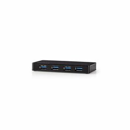 Nedis UHUBU3420BK | Interface Hub USB 3.2 Gen 1 (3.1 Gen 1) Micro-B | Zwart