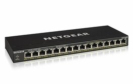NETGEAR GS316PP | Unmanaged | Gigabit Ethernet (10/100/1000 Mbps) | Power over Ethernet (PoE)