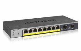NETGEAR GS110TP | Managed L2/L3/L4 Switch | 8 Poorten | Gigabit Ethernet (10/100/1000 Mbps) | PoE | Grijs