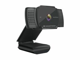 Conceptronic AMDIS02B | 2K Super HD Webcam | 5MP | 2592x1944 @30FPS | Autofocus | USB 2.0 | Ingebouwde Microfoon