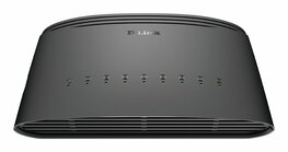 D-Link DGS-1008D/E | Unmanaged L2 Switch | 8 Poorten | Gigabit Ethernet (10/100/1000 Mbps) | Zwart