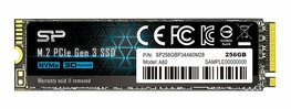 Silicon Power A60 | 256GB NVMe SSD | M.2 Gen3 | 2.200 MB/s Lezen | 1.600 MB/s Schrijven