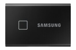 Samsung T7 Touch | Externe SSD | 1TB | USB 3.2 Gen2 | 1050 MB/s | Wachtwoordbeveiliging | Zwart | Compact en Veilig