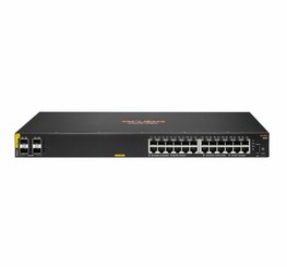 HPE Aruba 6000 24G PoE Switch | Managed L2 | 24 Poorten | Gigabit Ethernet | 4x SFP | 370W PoE Budget | 1U Rackmount