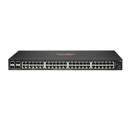 Hewlett Packard Enterprise Aruba 6100 48G 4SFP+ | Managed L3 Switch | 48x Gigabit Ethernet | 4x SFP+ | 1U Rackmount | Zwart