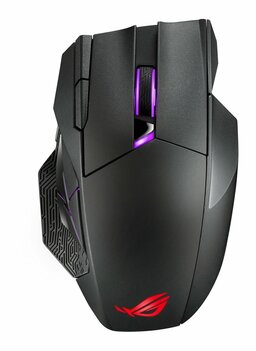 ASUS ROG Spatha X | Draadloze Gaming Muis | Rechtshandig | RF + USB-A | 19000 DPI | Zwart