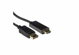ACT AK3992 | DisplayPort naar HDMI Kabel | 5 m | Zwart