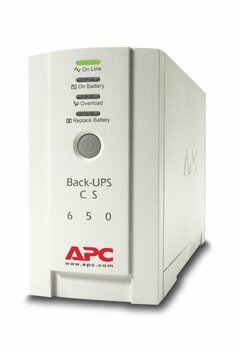 APC Back-UPS CS BK650EI | 650 VA / 400 W | 4x IEC C13 Stopcontacten | Line-Interactive | AVR Spanningsregeling | USB & Seriële Poorten | LED-st