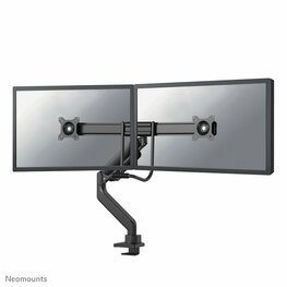 Neomounts Newstar DS75-450BL2 | In Hoogte Verstelbare Monitor-bureaubeugel | Tot 32" | Max 8kg | VESA 100x100 | 2 Monitoren
