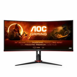 AOC G2 CU34G2X/BK 34" | 3440x1440 VA | 144Hz | Curved Gaming Monitor