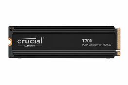 Crucial T700 | 4TB NVMe SSD | M.2 Gen5 | 12.400MB/s Lezen | 11.800MB/s Schrijven | Heatsink
