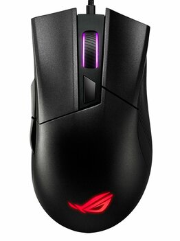 ASUS ROG Gladius II Core | Bedrade Gaming Muis | Rechtshandig | USB-A | 6200 DPI | Zwart