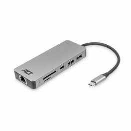 ACT AC7092 USB-C Hub 3.0 | 2x USB-A & 2x USB-C Poorten | 5 Gbps | Aluminium Behuizing | 12 cm Kabel