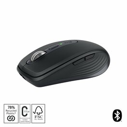 Logitech MX Anywhere 3S muis Rechtshandig RF-draadloos + Bluetooth Laser 8000 DPI