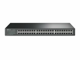 TP-Link TL-SF1048 | 48-poorts Fast Ethernet Unmanaged Switch | 19" Rackmount | Plug & Play | Zwart