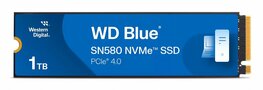 Western Digital Blue SN580 | 1TB NVMe SSD | M.2 Gen4 | 4.150MB/s Lezen | 4.150MB/s Schrijven