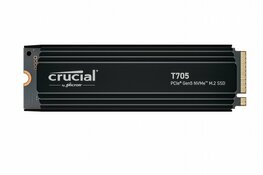 Crucial T705 | 4 TB NVMe SSD | M.2 Gen5 | tot 14.100 MB/s Lezen | tot 12.600 MB/s Schrijven | Heatsink