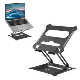 ACT Laptopstandaard 15.6" | Aluminium | Inklapbaar | Traploos in Hoogte Verstelbaar