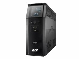 APC Back-UPS Pro BR1200SI | 1200 VA | 8x IEC C13 Stopcontacten (6 op Accu) | Pure Sine Wave | AVR Technologie | USB Type A & C | LCD-scherm