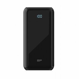 Silicon Power QS28 Powerbank | 20000mAh | 18W Power Delivery | 3-poorts USB-C & USB-A | LED-display | Zwart