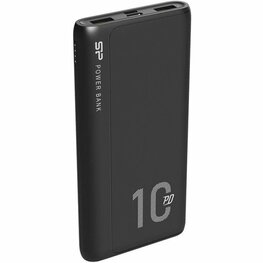 Silicon Power QP15 10000mAh Power Bank | Lithium-Polymeer | Zwart