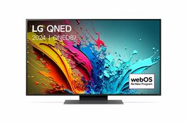 LG 65QNED87T6B 65" | Ultra HD 4K QNED Smart TV | WebOS + Wifi | Local Dimming voor Diepe Zwarttinten | 100Hz