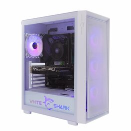 White Shark WARHEAD | Midi Tower Case | Inclusief 4 RGB Fans | Wit