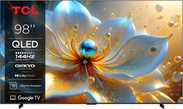 TCL 98T8C 98” | Grote 4K QLED Smart TV | Supersnel 144Hz & Dolby Vision | Google TV + WiFi