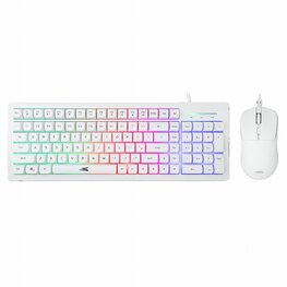 Baracuda ORCA RGB | Bekabeld Gaming Toetsenbord inclusief Muis | QWERTY | Wit