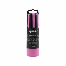 SBOX Schermreiniger CS-5005 | 150 ml | Met Microvezeldoekje | Roze