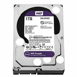 Western Digital Purple | 1000GB (1TB) 3.5" HDD | SATA III | 5400 rpm | Voor Surveillance