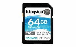 Kingston Technology Canvas Go! Plus flashgeheugen 64 GB SD UHS-I Klasse 10