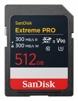 SanDisk Extreme PRO 512 GB SDXC UHS-II Klasse 10