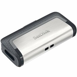 SanDisk Ultra Dual Drive USB Type-C USB flash drive 64 GB USB Type-A / USB Type-C 3.2 Gen 1 (3.1 Gen 1) Zwart, Zilver