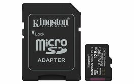 Kingston Technology microSDXC 128GB | Canvas Select Plus Gen3 | 150MB/s | A1 | + Adapter