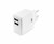 ACT AC2125 | Fast Charge Dual USB-A Oplader 30W | Wit