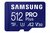 Samsung EVO Plus | MicroSDXC | 512GB | Class 10 | UHS-I U3 | Inclusief adapter