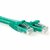 ACT Groene 0,25 meter UTP CAT6A patchkabel snagless met RJ45 connectoren
