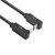 ACT AC7476 | USB 3.2 Gen 2 Kabel | USB-C (haaks boven/beneden) naar USB-C (haaks boven/beneden) | 60W | 10Gbps | 0,5m | Zwart