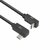 ACT AC7480 | USB 3.2 Gen 2 Kabel | USB-C (haaks links/rechts) naar USB-C (haaks boven/beneden) | 60W | 10Gbps | 0,5m | Zwart