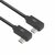 ACT AC7488 | USB 3.2 Gen 2 Kabel | USB-C (haaks links/rechts) naar USB-C (haaks links/rechts) | 60W | 10Gbps | 2m | Zwart