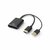 ACT AC7536 | HDMI + USB naar DisplayPort Adapterkabel | 0,24 m | Zwart