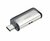 SanDisk Ultra Dual Drive USB Type-C USB flash drive 128 GB USB Type-A / USB Type-C 3.2 Gen 1 (3.1 Gen 1) Zwart, Zilver