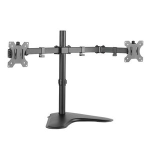 LogiLink BP0045 | Verstelbare Monitor-bureausteun | Tot 32" | Max 8kg | VESA 100x100 | 2 Monitoren